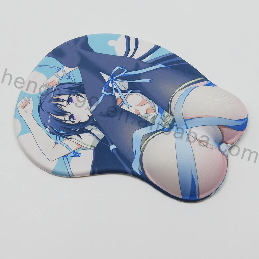 Cartoon Open Hot Sexy Girl Full Photo Silicone 3D Big Ass Hip Wrist Rest Mouse pad