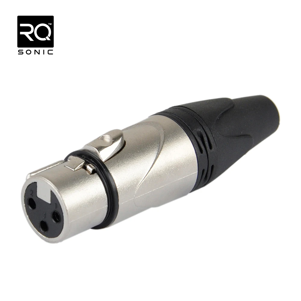 RQSONIC XLR197 Accuracy Pro Audio Hot Sale Professional 3 Pin Female RQ Plug XLR Connector RJ45