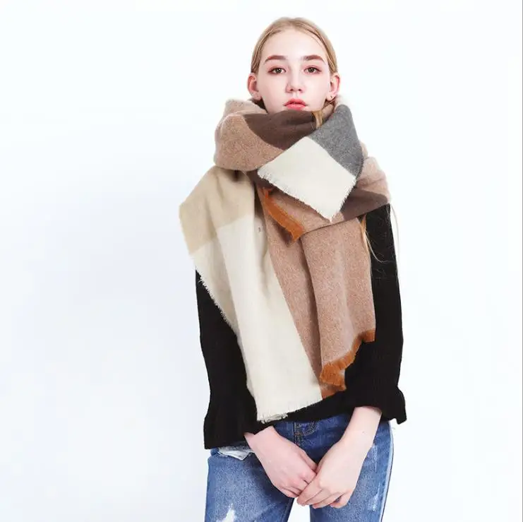 2020 женские другие шарфы и шали, чехол, волшебное Клетчатое одеяло, шарф из пашмины, зимний шарф