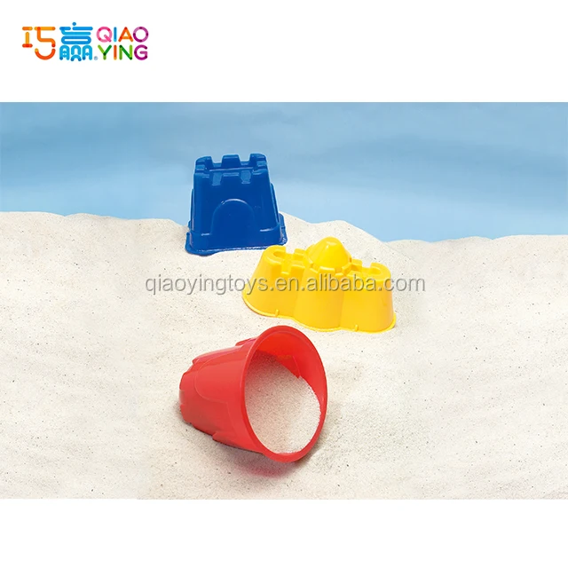 Sand Castles 6pc Set, Beach Sand Toys, Sand and Water Play Set