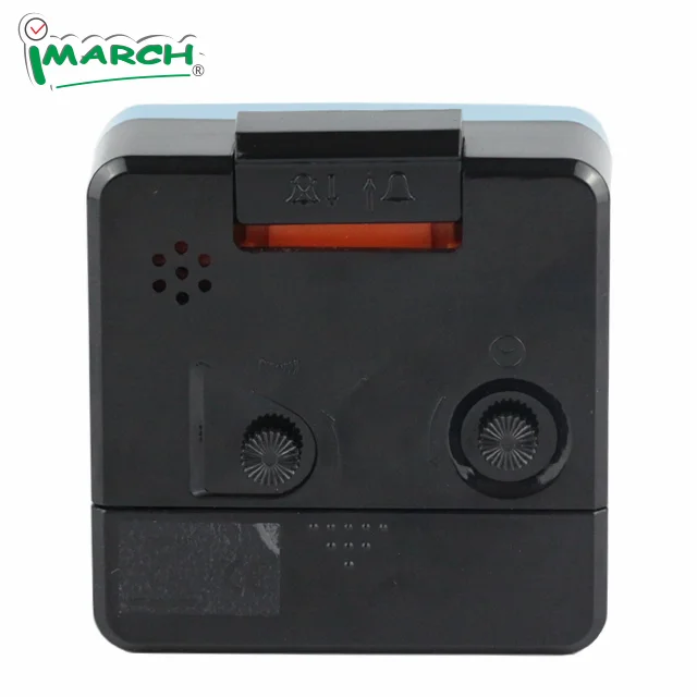 IMSH BB06602 Quartz Analog Alarm Clocks Table Bedside Alarm Clock Wecker Despertador Desktop Custom square Analogue Alarm Clocks