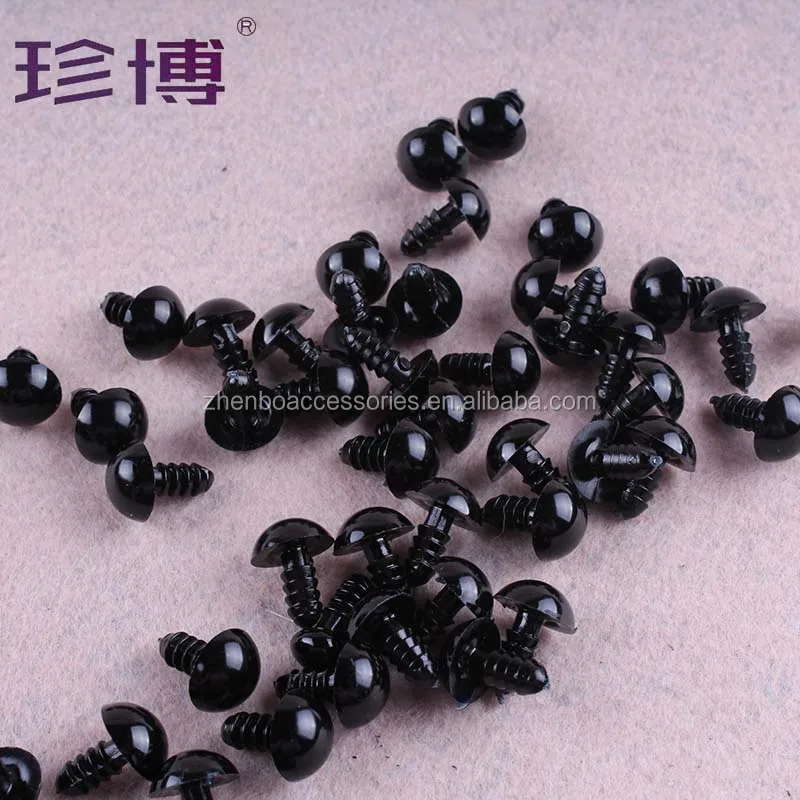 Yiwu Zhenbo Kids Diy 10mm Animal Safety Black Doll Eyes
