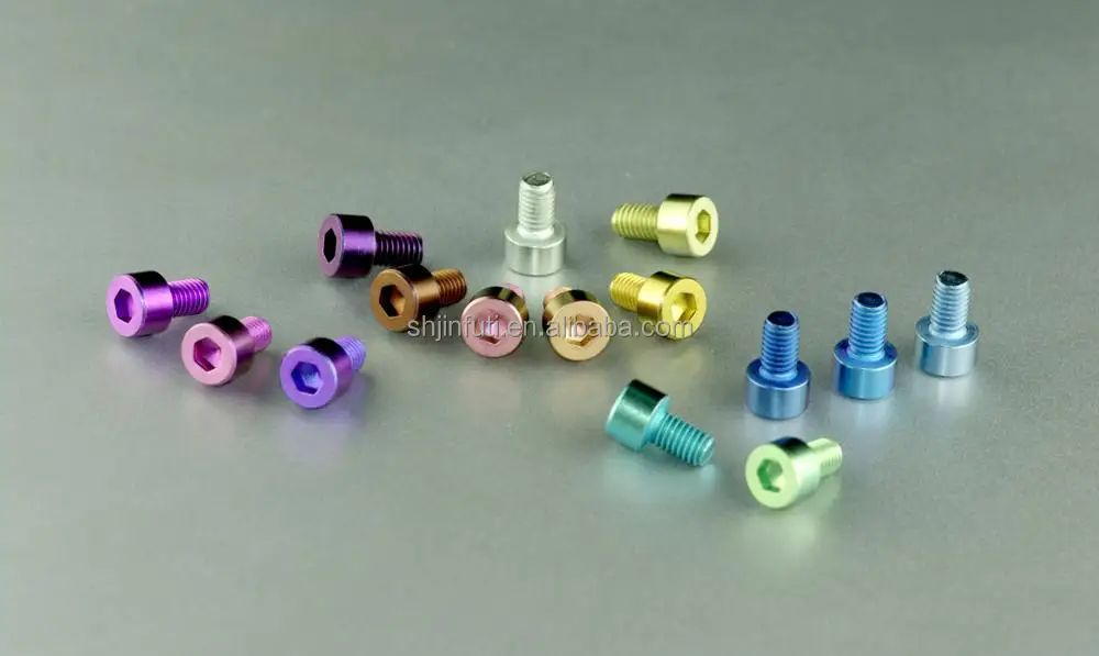 
Factory Price Anodized green color bolt Din912 hexagon socket titanium screws 
