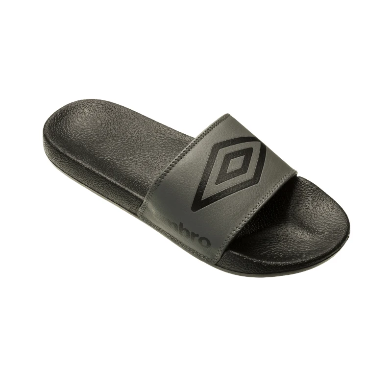 Custom logo eva plain slide sandal black pvc men slipper