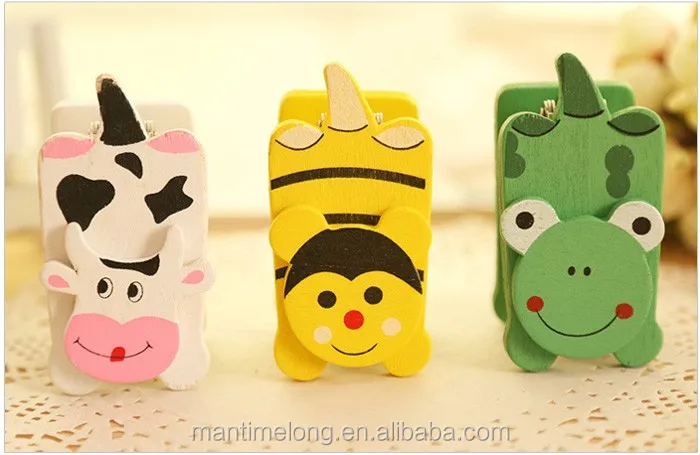 Cartoon mini funny stapler mini stapler wooden stapler