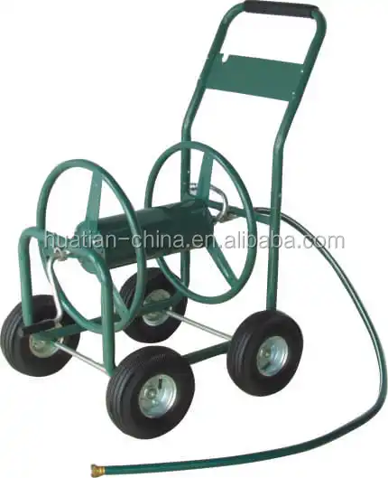 4-Wheel Garden Hose Reel Cart with 250-Foot-Hose Capacity