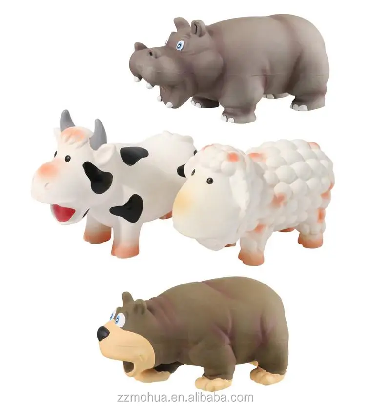 hot selling natural rubber latex cow shape squeaky chew  in pet toy manufacturer pet dog toys