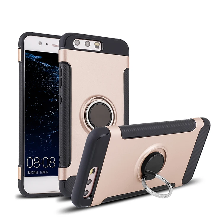 Luxury 360 Full Protective Dual Armor Mobile Accessories Cover Cell Phone Case For Huawei P10