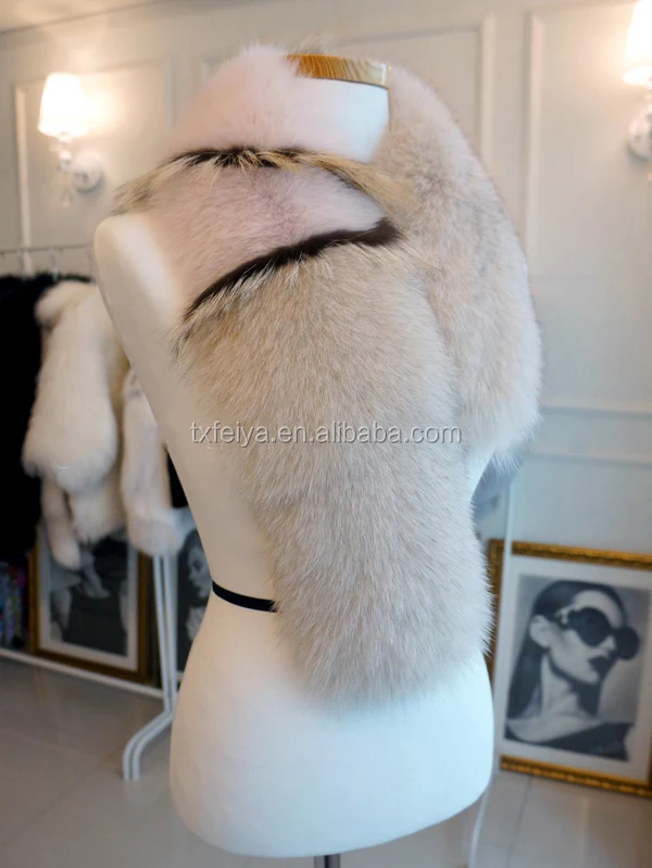 Зима 2017, Женский палантин, шарфы, Воротник из лисьего меха, шарф, шаль, воротник