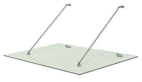 Glass Door Canopy Awning with Stainless Steel Bracket