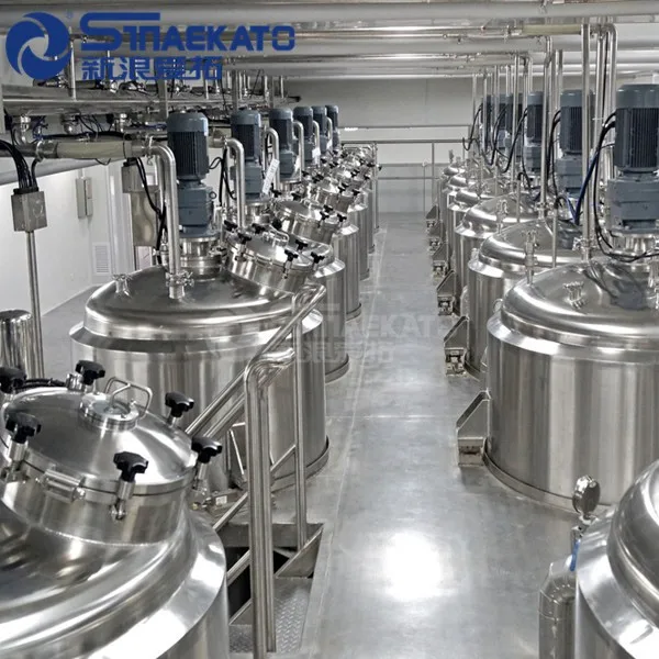 GMP certification  SS304 SS316 water tanks stainless steel customizable Aseptic Storage Tank for food  cosmetic  grease