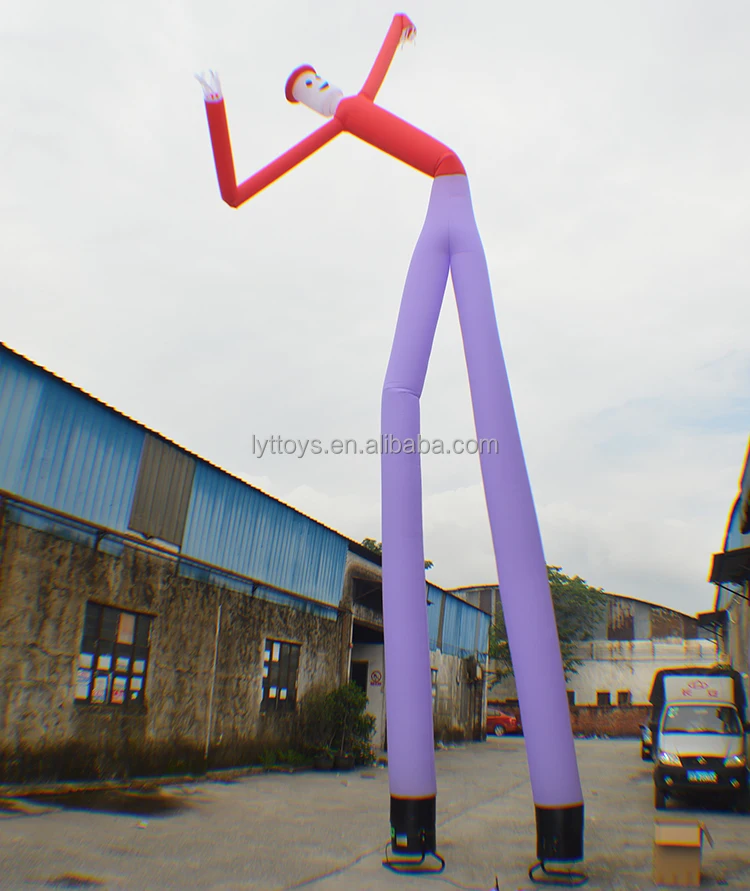 Factory lower price 6m hight inflatable mini sky dancer,rainbow air dancer