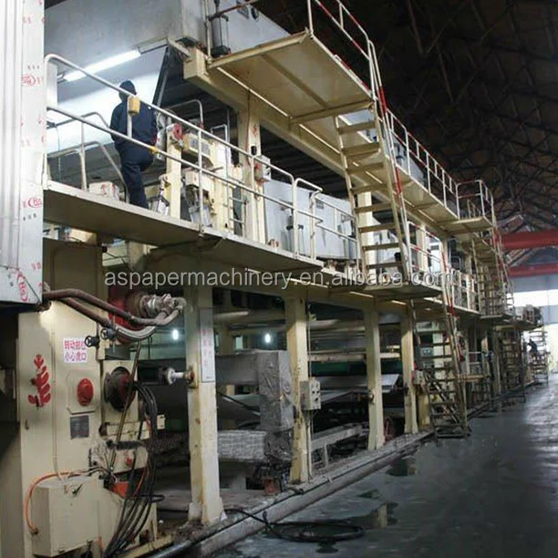 China Wheat Straw Paper / corrugated paper Making Machinery from waste paper