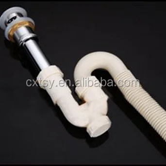 
sink basin U-bended sewer tube , wash basin waste sewer,sink bottle Plumbing trap 