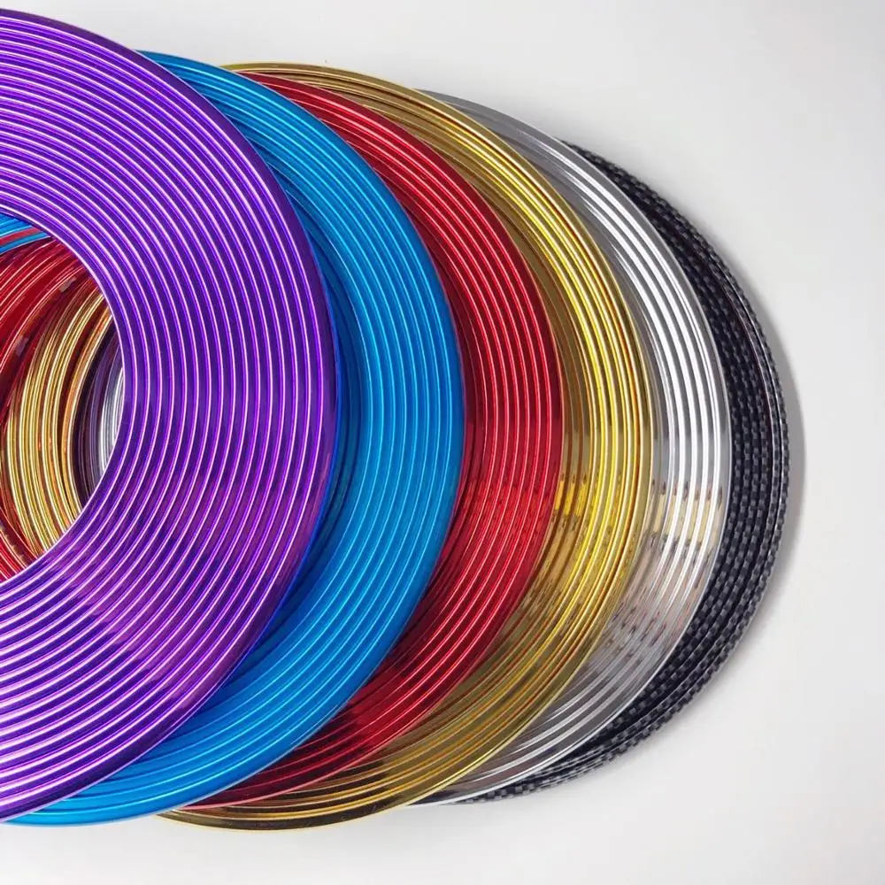 Color Rim Protector Ring Car Wheel Hub Rims Strips, Rubber Protective Strips