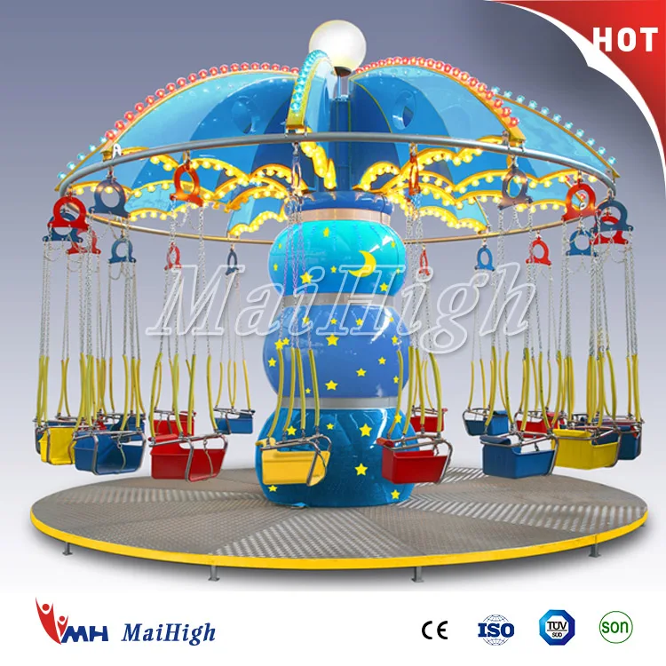 Theme park rides equipment simple flying chair for sale