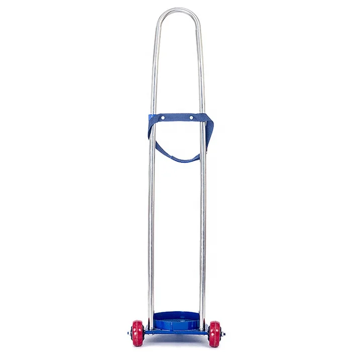 Stainless Steel Portable Small Oxygen Gas Cylinder Trolley for Sale