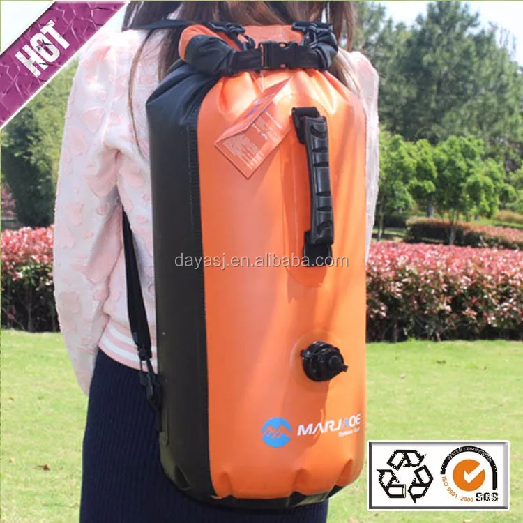Customized logo 500D pvc tarpaulin floating waterproof ocean dry bag backpack