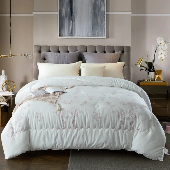 3 pieces winter custom king size cotton bedspread bed quilt