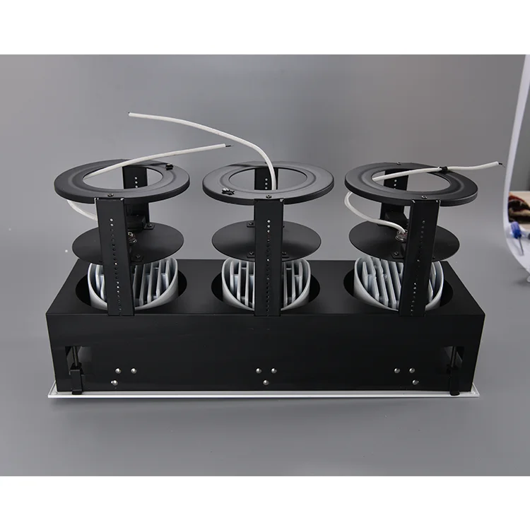 
35w 2*35w 3*35w 80 degree adjustable narrow beam angle led spotlight cob grille light 