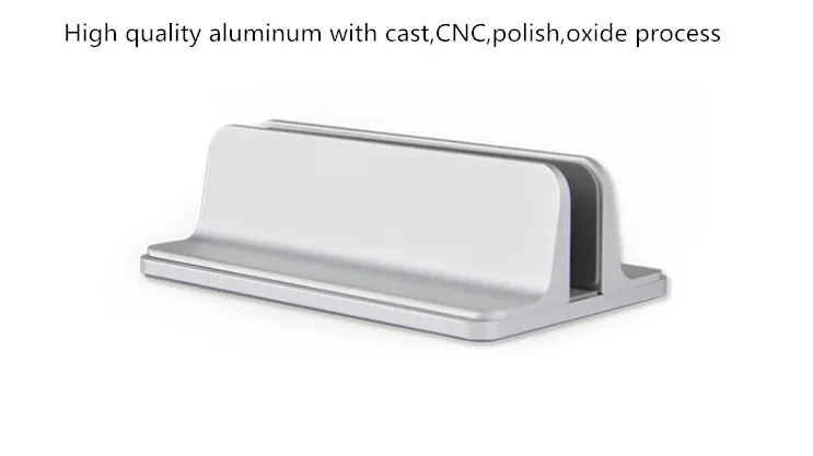 Aluminum width adjustable   desk vertical laptop mount stand for Macbook ipad tablet