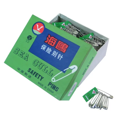mixed size safety pins ,seagull brand