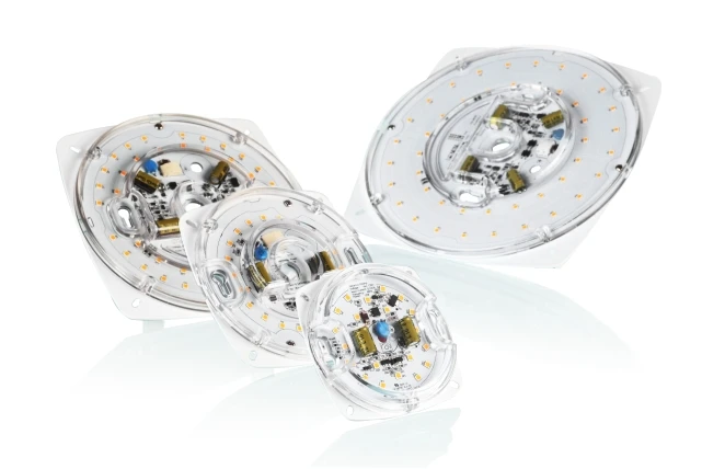 
28w 7' UL ES Title 24 JA8 certificated flick free triac dimming round DOB LED light engine module retrofit led ceiling light 