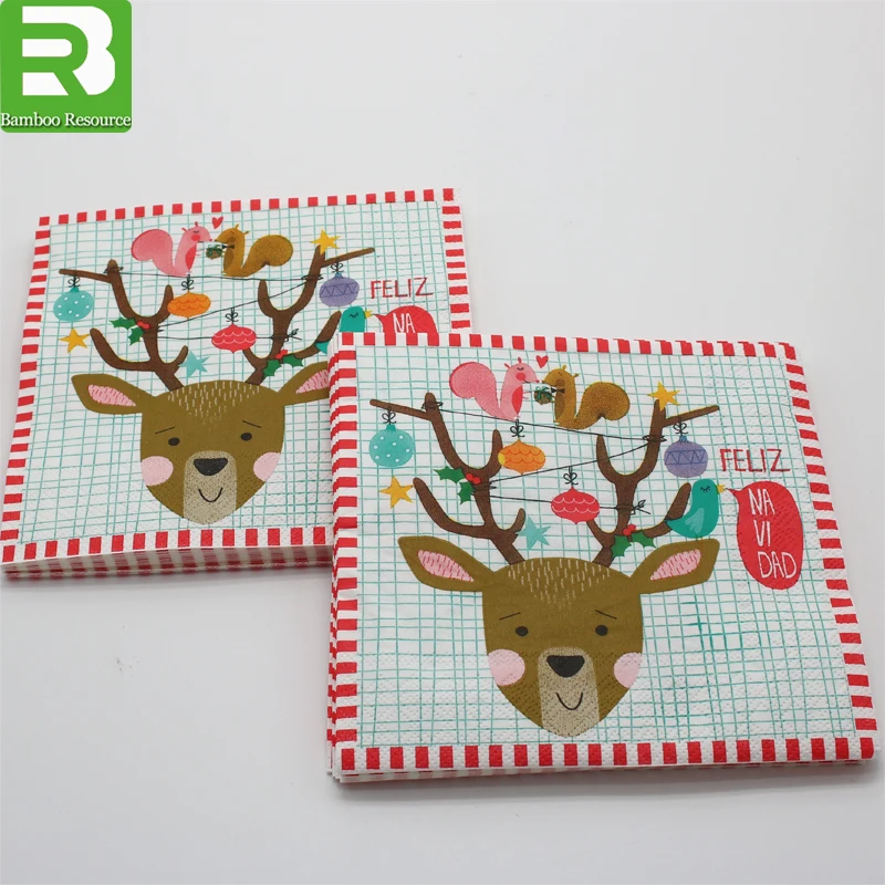 1 PLY 2 PLY 3 PLY art design custom printed paper napkin