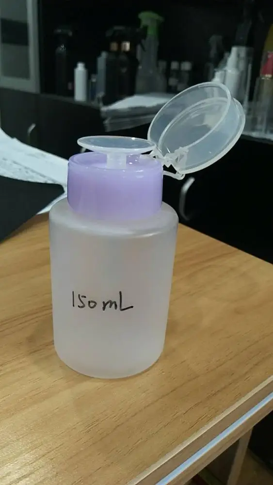 Wholesales Cosmetic Packaging Plastic Nail Polish Remover Bottle With Pump