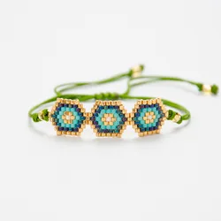 Evil a Eye Bracelet MIYUKI Friendship Bracelets Delicas Seed Beads Handmade Loom Woven Women Jewelry Gifts