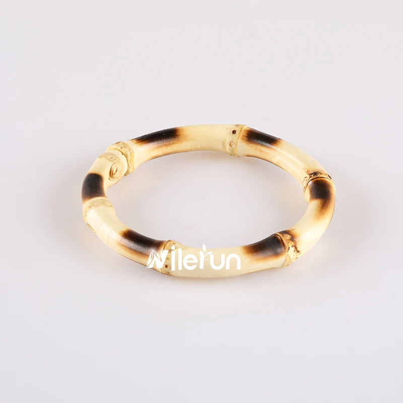 Round circle bamboo root connecting ring door window curtain drawer ring pull bamboo napkin ring