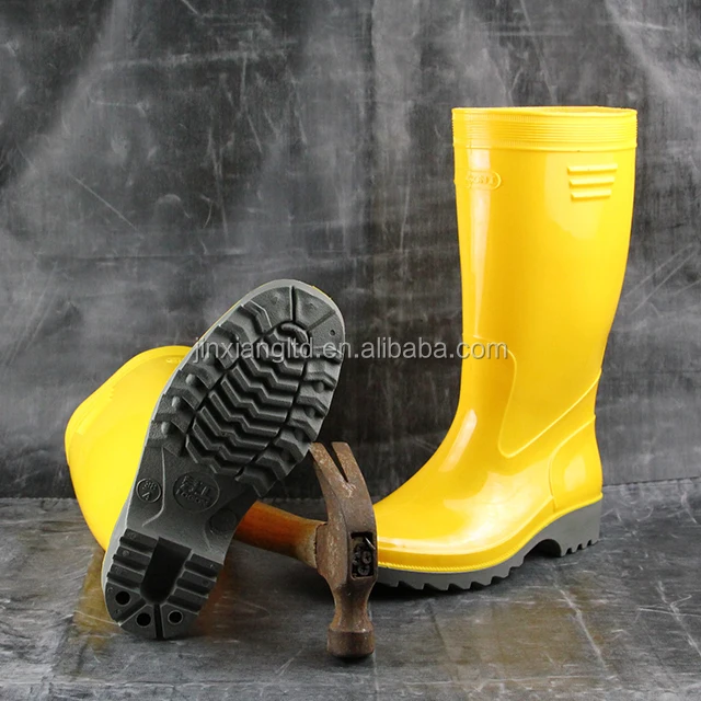 Cheap New Design JX-963 Mens Military Fashion Men High Elastic PVC 1.55kg/pair CE knee high rain boots