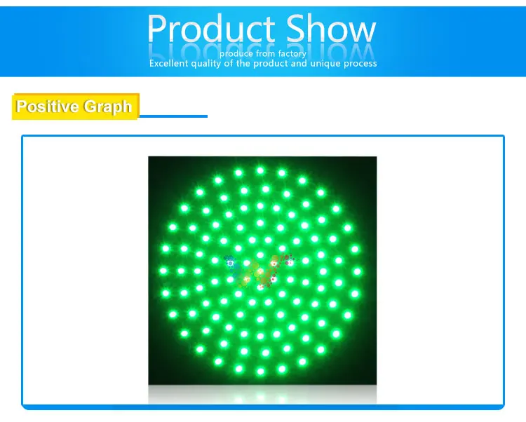 
300mm traffic light parts yellow PCB board traffic light lamp 