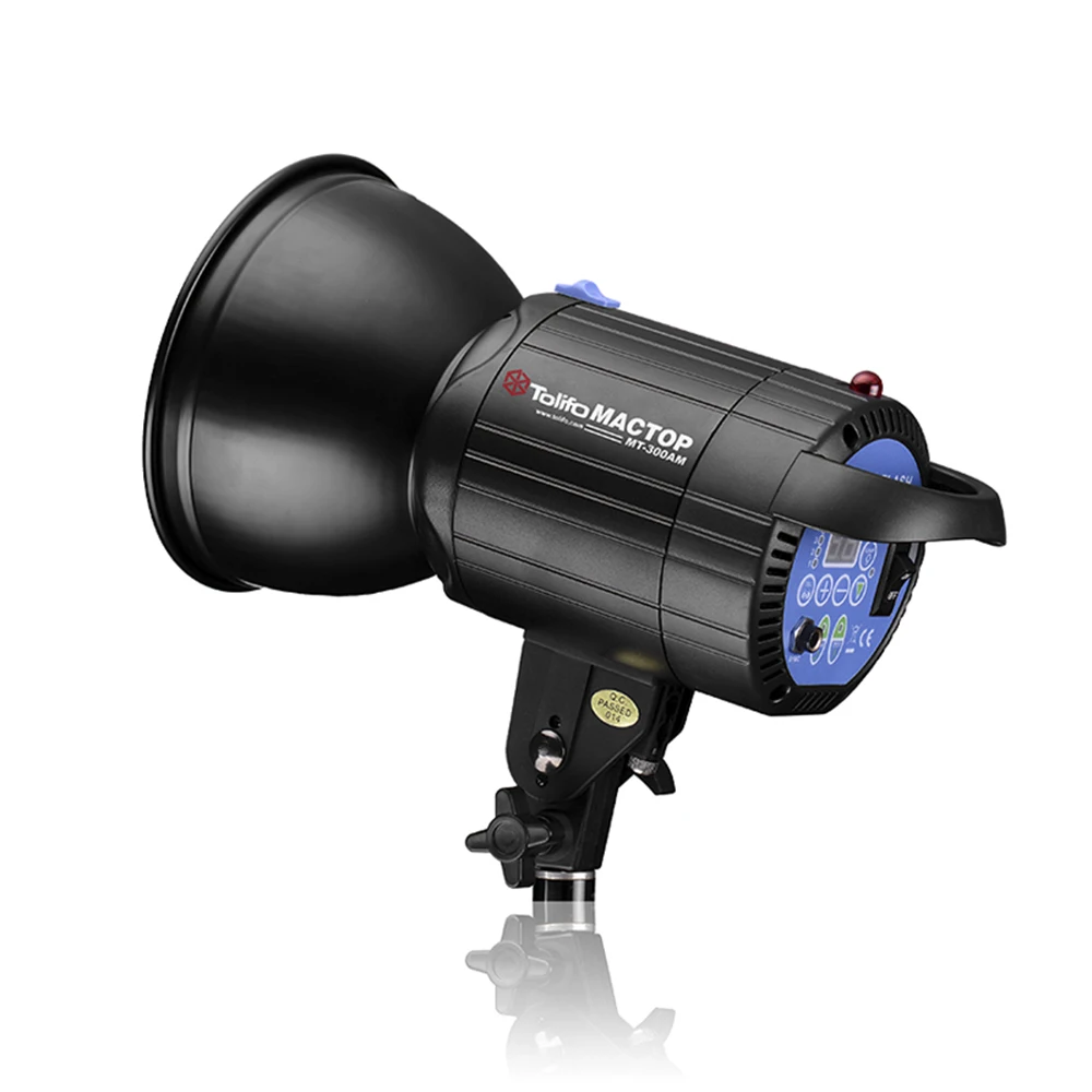 China Made Tolifo Camera Photographic Accessories Studio Strobe Flash Light with Powerful Flash Tube for Photographic Shooting