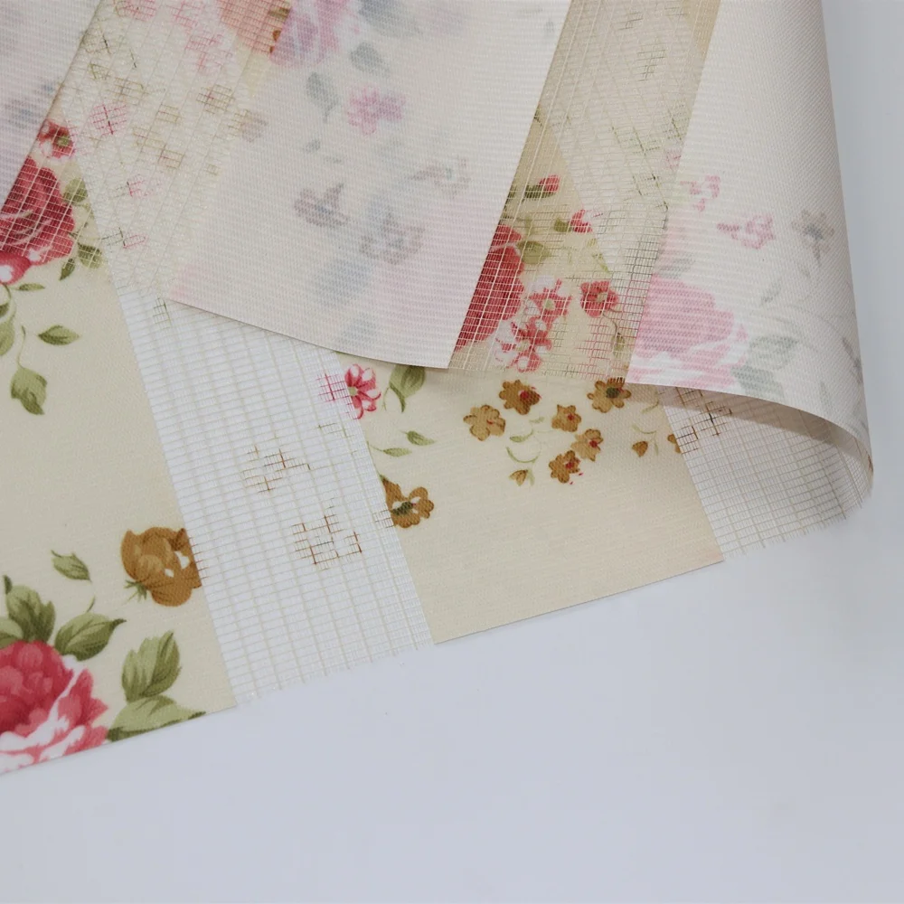 manufacturer supply price good wholesale flower printed zebra blinds window fabric