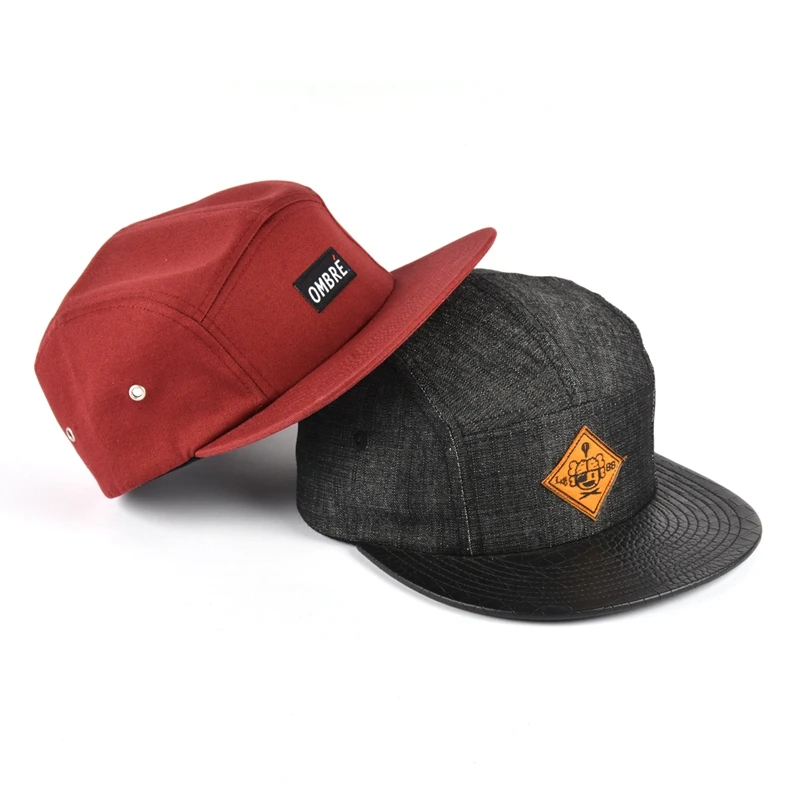 Wholesale Five Panel Cap Custom Printing Floral Sports Camp Cap 5 Panel Camping Hat With Patch