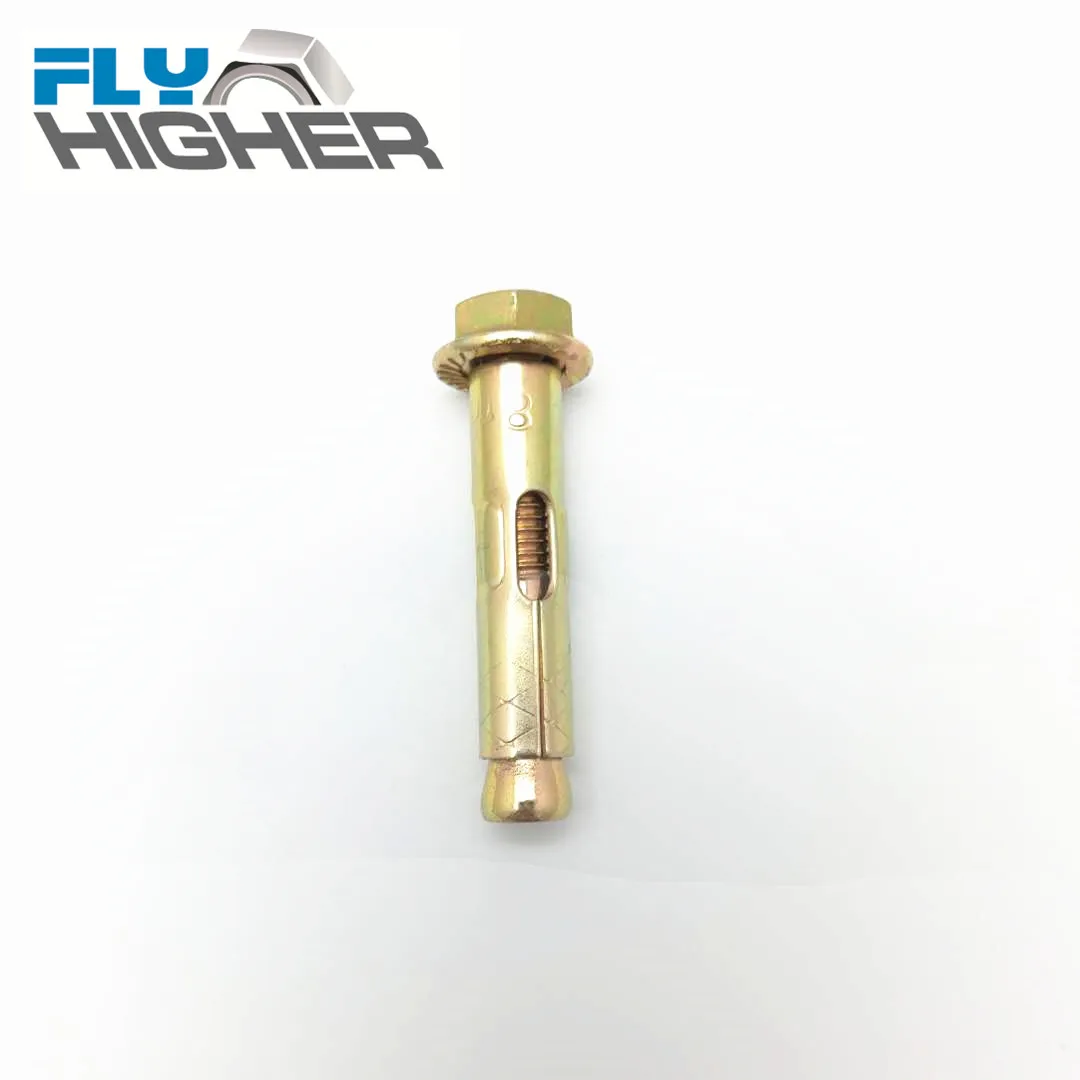 M6 sleeve anchor bolt with hex flange nut