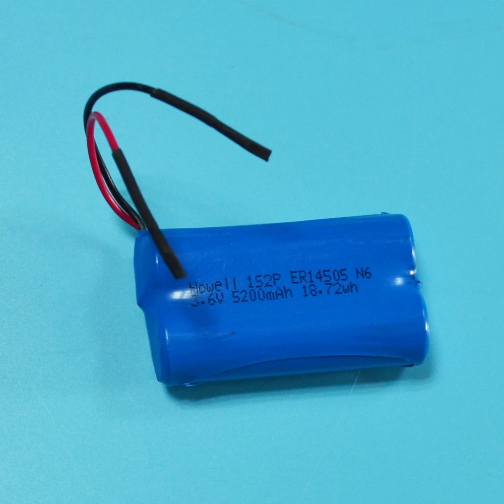 Lithium primary battery ER14505 1S2P 3.6V 5200mah Li-Soci2 battery pack