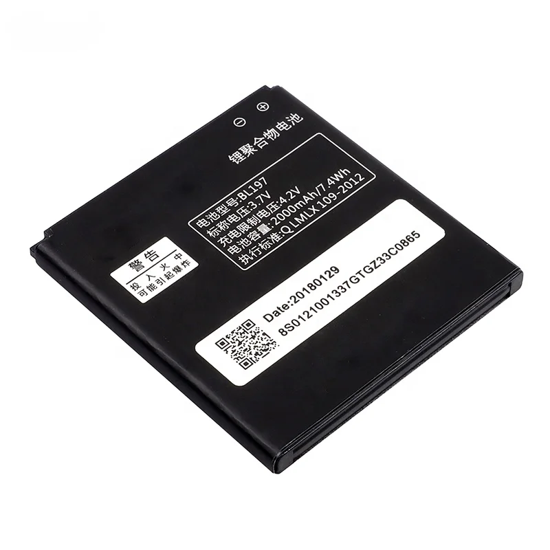 New Arrival Replacement Internal Li-ion 2000 mAh BL197 Mobile Phone Battery For LENOVO A800 A820