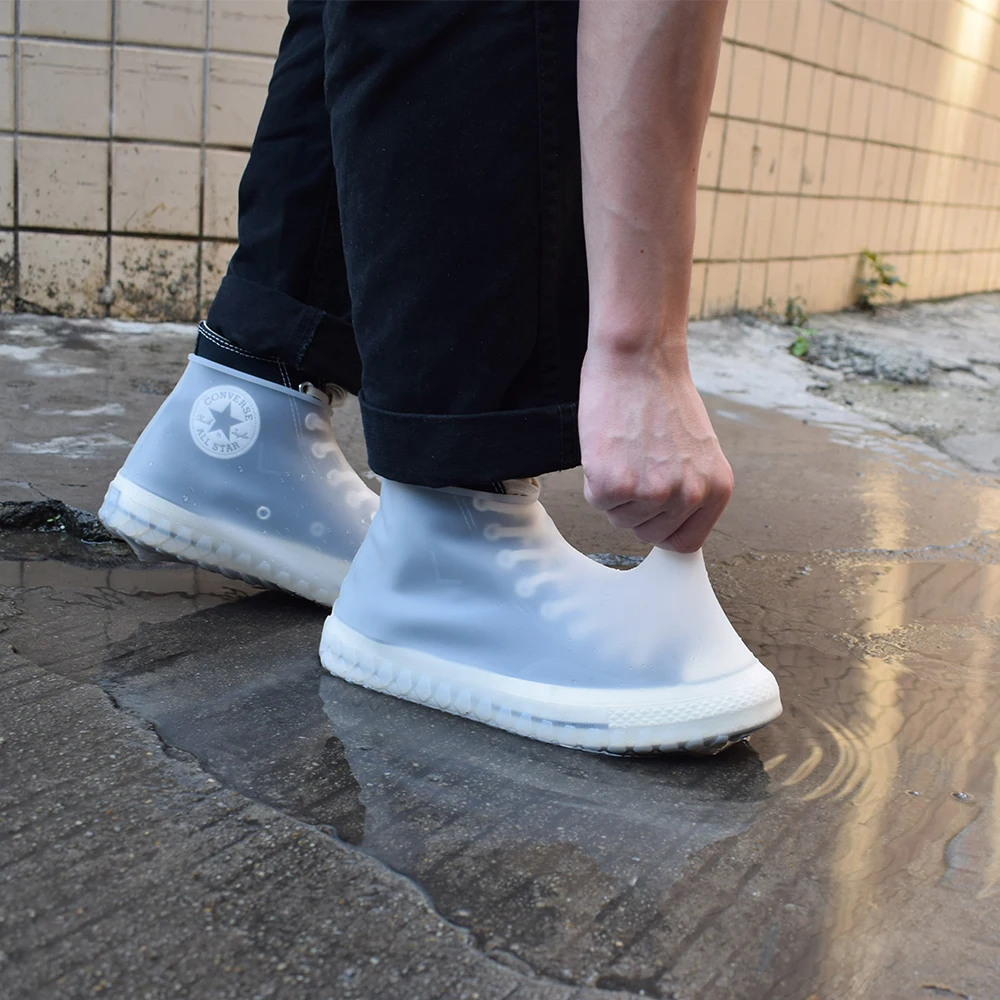 New Silicone Waterproof Outdoor Rainproof Hiking Skid-proof Shoe Covers