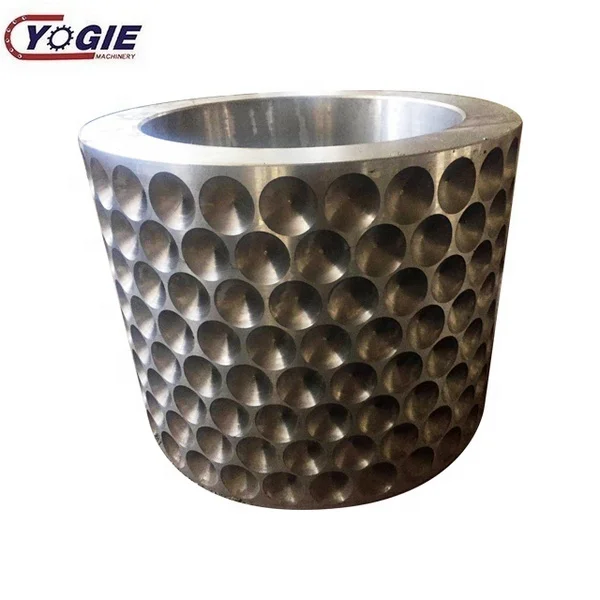 custom large briquetting machine  spare parts 65Mn casting ball press roller shells