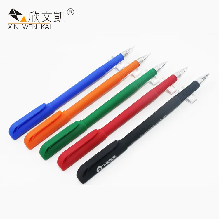 
Free Sample Chinese Manufacturer Supply Flat Type Black Color Ballpoint Pen 