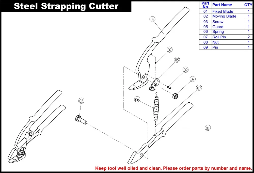 YBICO H101 Cut Steel Strap Cutter