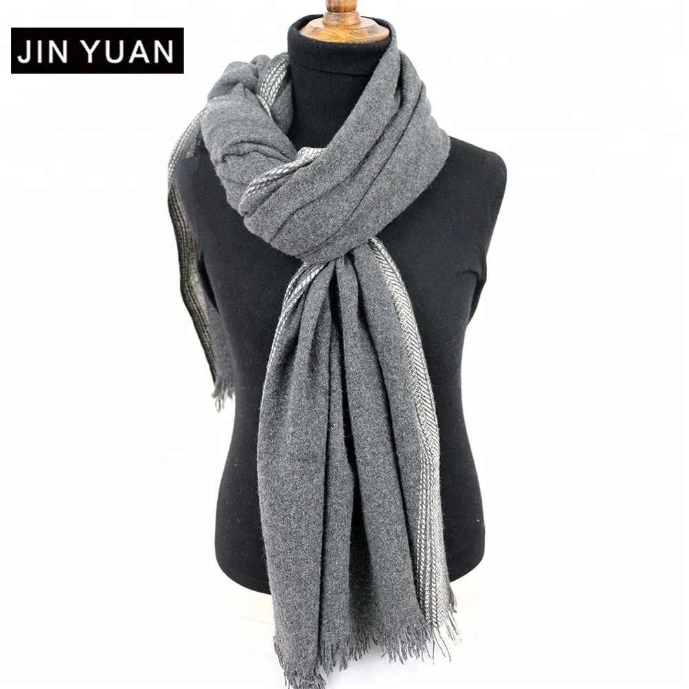 custom designer brand 50% yak wool 50% lambs wool scarves shawl winter women tassel wool scarf