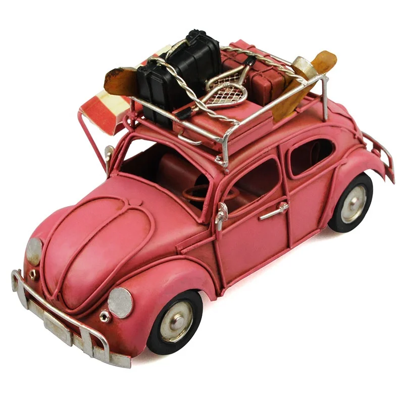 Vintage Car Models (7109A) Iron Metal Crafts For Home Decor Gifts Handmade Retro Model Car