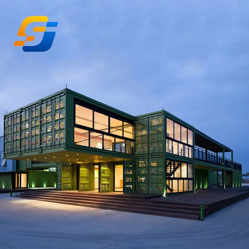 Extensible Waterproof Underground Two Story Container House luxury modular container housing prefab homes