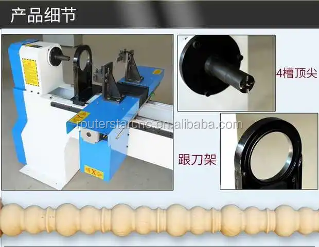 40 inch double lathe cutting tools Mini CNC Wood Turning Lathe Machine