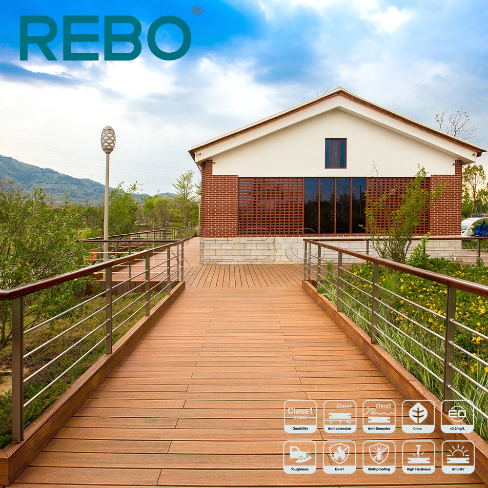 
Wholesale price bamboo outdoor composite decking flooring 