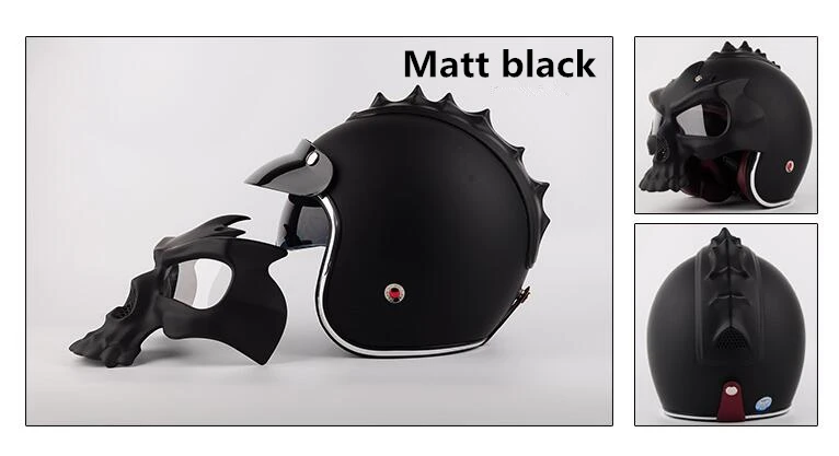 YM-629S-GT OEM service factory directly new design skull helmet YEMA stylish open face helmet