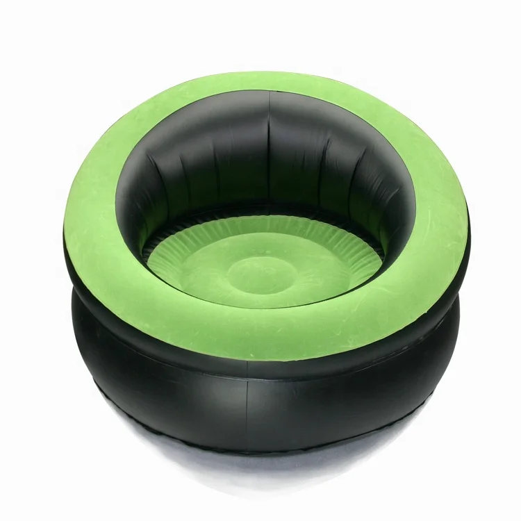 
Factory sales Flocking inflatable sofa with footrest air sofa chair inflatable sofa chair with 